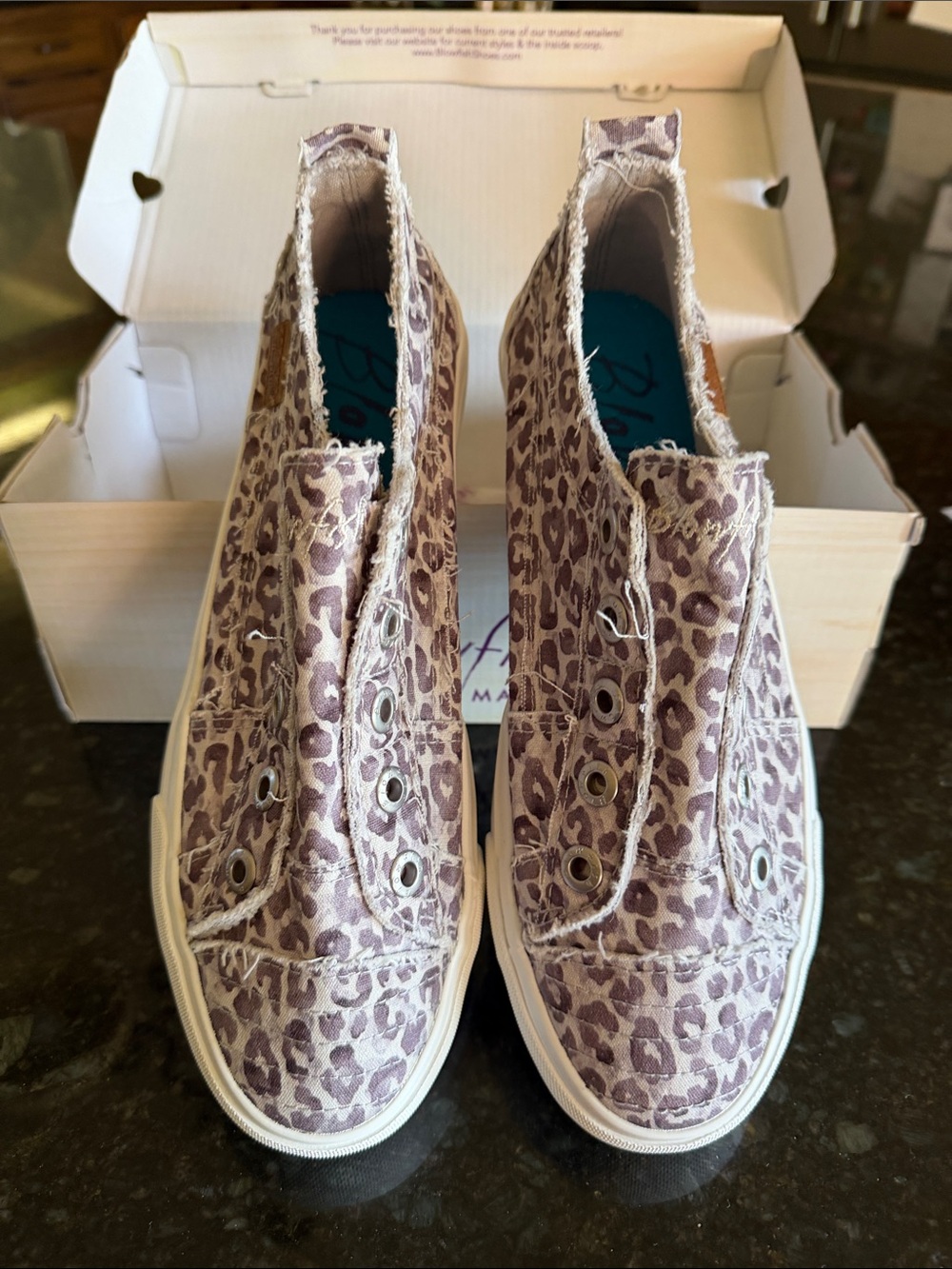 Blowfish Tan Leopard Slip-On Canvas Sneakers JS-142